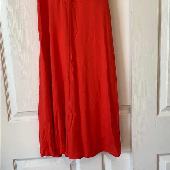 Red summer dress midi - Picture 3 of 6